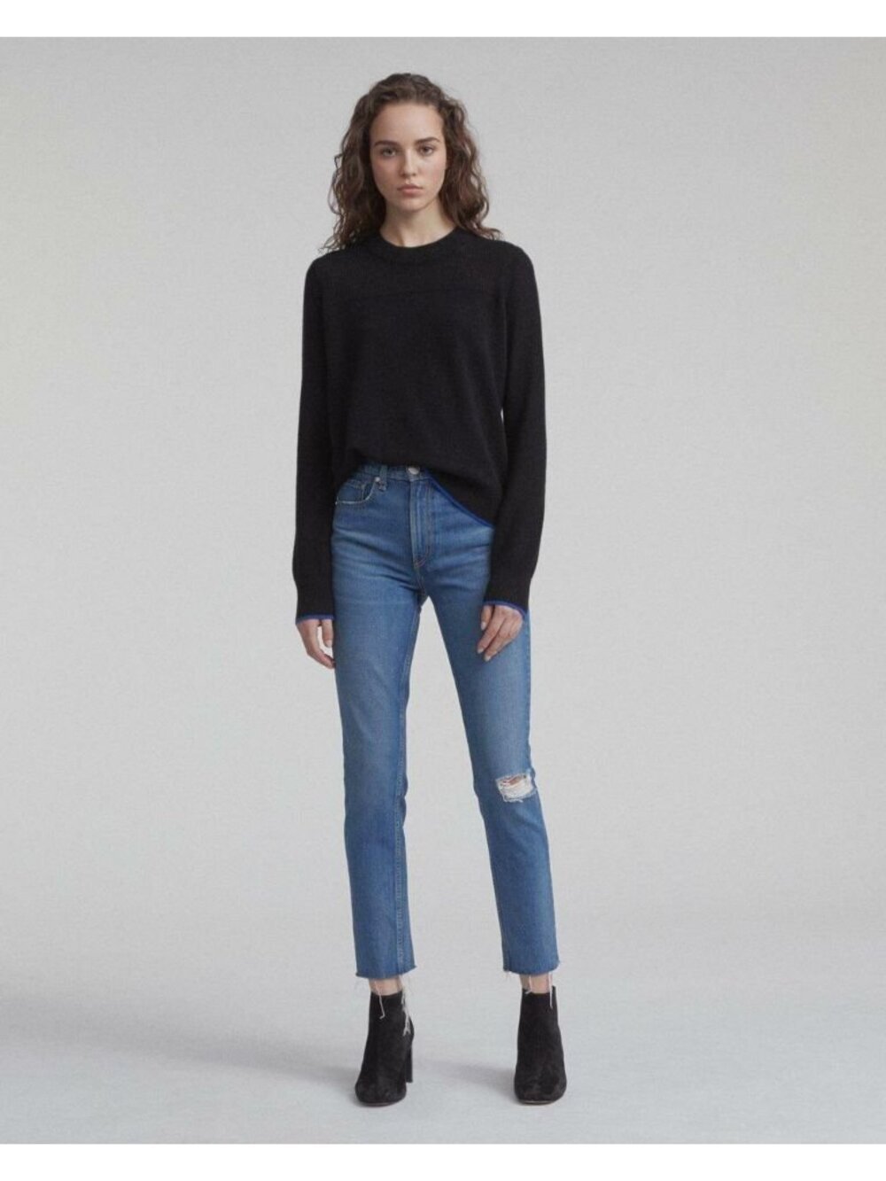NEW Rag & Bone Women's 31 High Rise Ankle Skinny Jeans In Pamela NWT $250 - Picture 3 of 4